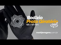 Imagem 1 do Rodizio Prato Giratório Em Aço 48 X 48 Mm Mk