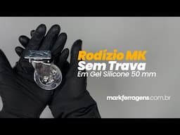 Imagem 1 do Rodizio Ou Rodinha Mk Armário Gel Transparente 50mm Sem Trava