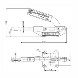 Imagem 4 do Grampo Torpedo De Alta Resistência Regulável De Borracha Altura 90 Mm
