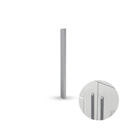 Imagem 1 do Puxador Rometal Slim Para Porta de Vidro 15 Cm Cromo Acetinado
