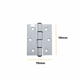 Imagem 4 do Dobradiça Em Alumínio Branco 70 X 70 Mm Para Portas