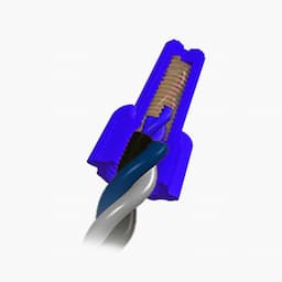 Imagem 3 do Conector Isolante Elétrico Para Fios P2 Azul