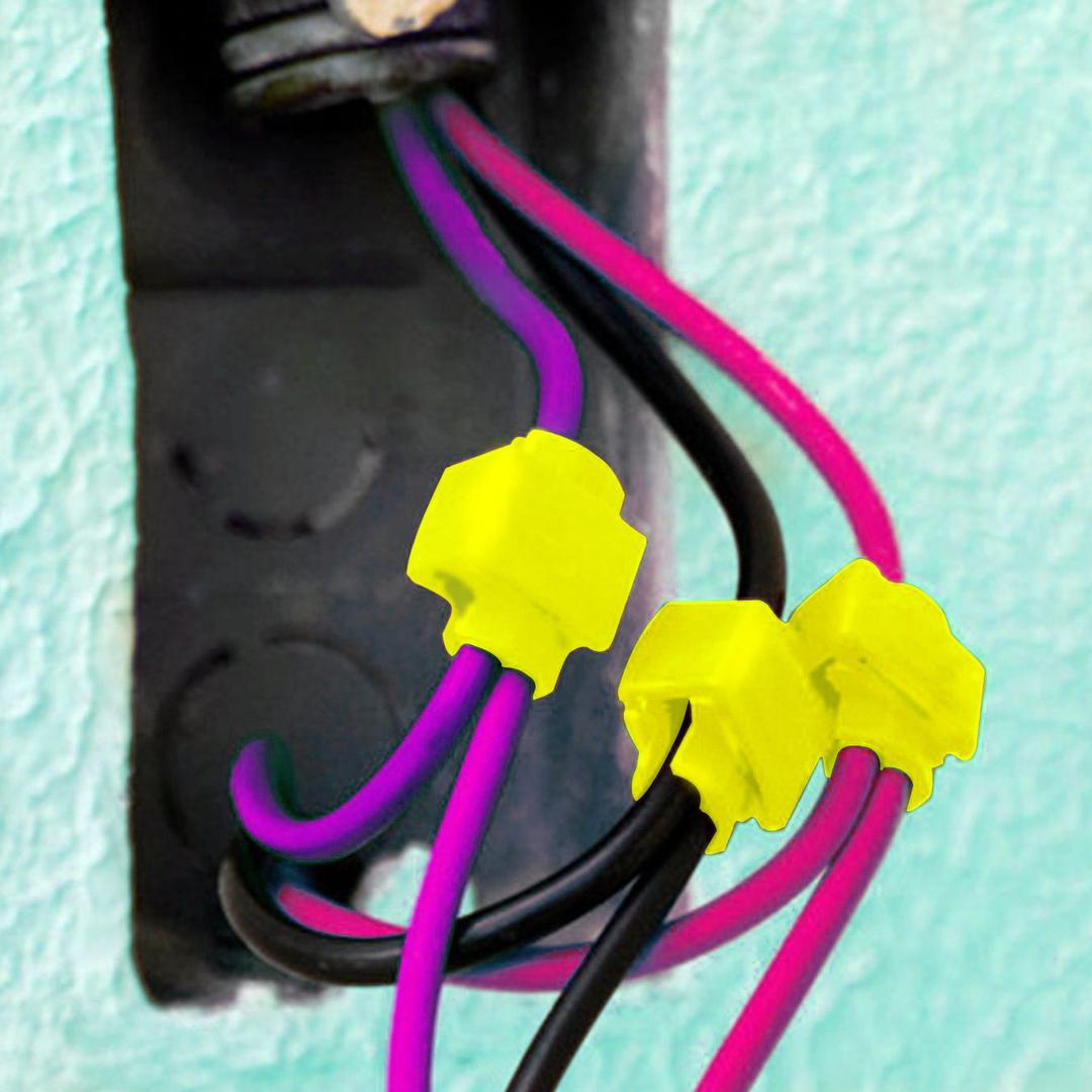 Conector Elétricos Derivação Fios E Cabos 4 A 6 Mm² Amarelo