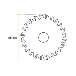 Imagem 4 do Disco de Serra Circular 184mm Com 24 Dentes Para Madeira - Bosch