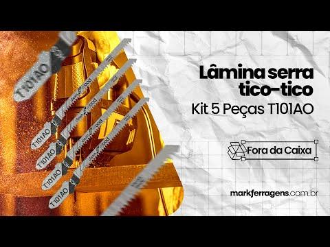 Lamina de Serra Tico Tico Para Madeira Kit 5 Peças T101ao