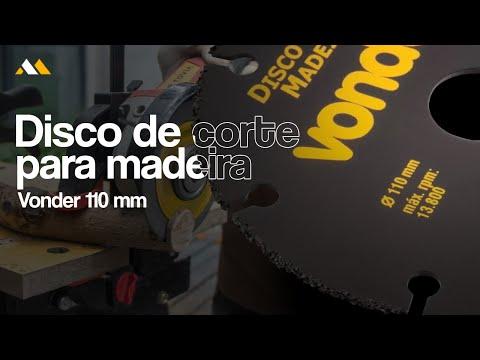 Disco De Corte Para Madeira 110 Mm Dmv 110 Vonder