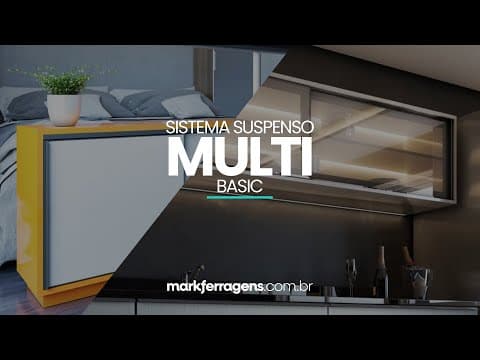 Imagem 4 do Kit Sistema Multi Basic Para Porta de Balcão E Aéreo Para 3 Portas Rometal