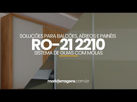 Imagem 4 do Kit Sistema Para Porta de Correr de Armários E Móveis Ro212210 Rometal