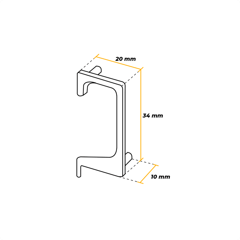 Ponteira Vazada Para Puxador Cromado de 18mm Pe175 Rometal