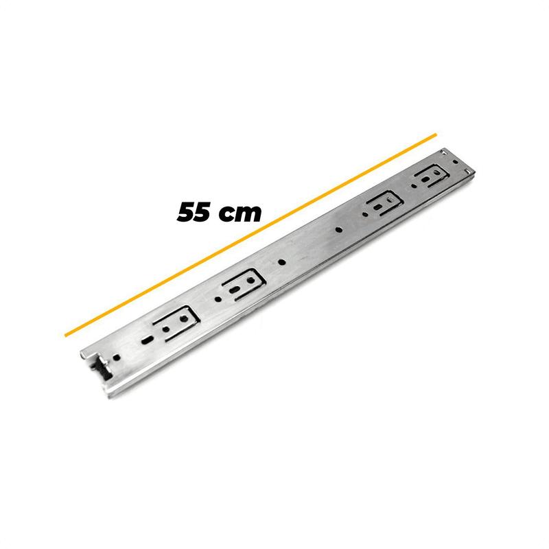 Corrediça Trilho Telescópico de 55 Cm H45 Steel 40kg Hd