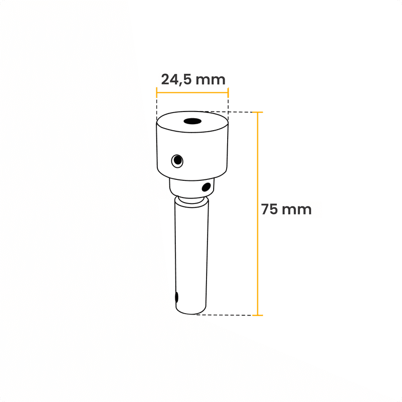 Esticador Cromado Para Prateleiras de Cabo de Aço de 3,2 Mm Sc100 Rometal