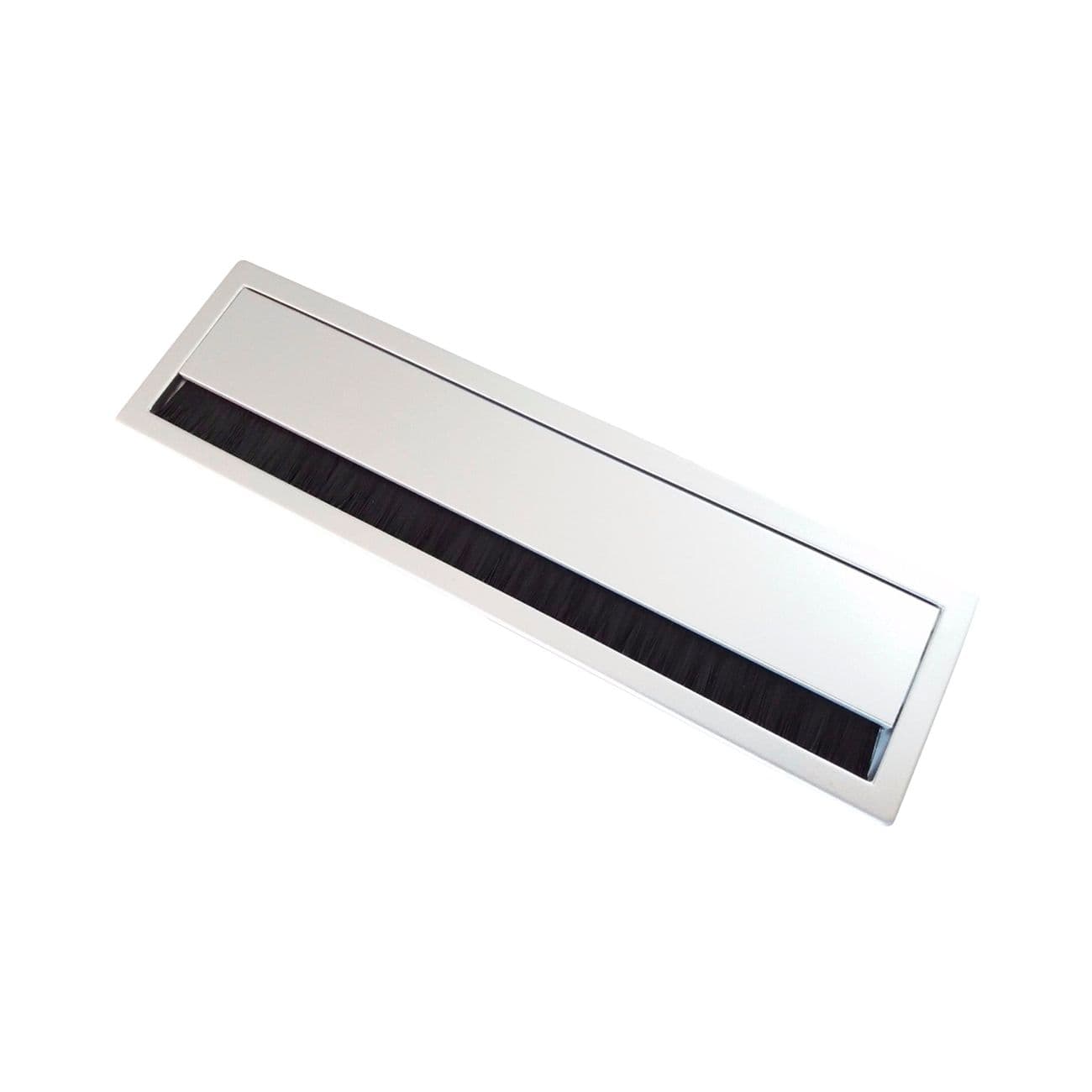 Passa Cabo Fio 174 X 45,5 Mm Retangular Prata - Hafele