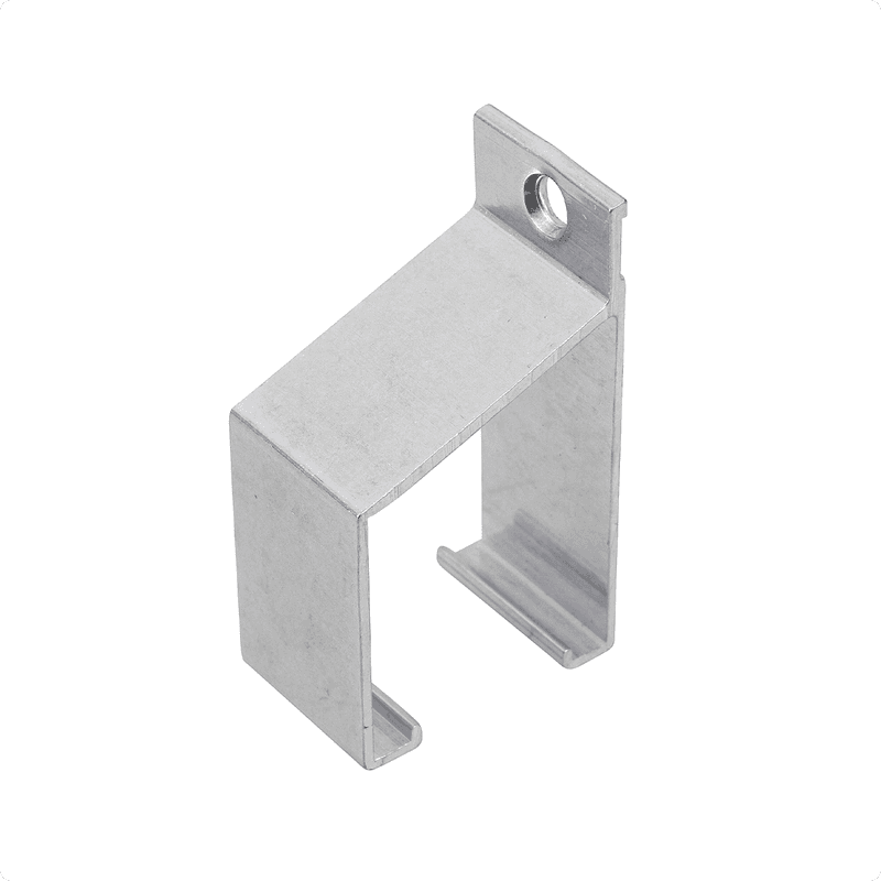 Suporte Para Trilho de Porta de Correr 35 X 35 Mm Natural 1098 Perfil