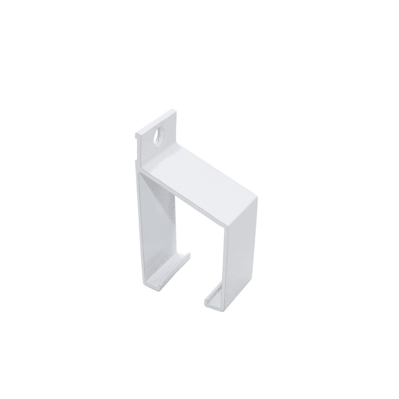 Suporte Para Trilho de Porta de Correr 35 X 35 Mm Branco 1098 Perfil