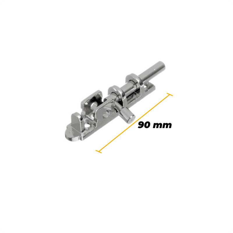 Trinco Latão Cromado 9 Cm Para Portas Ou Janelas