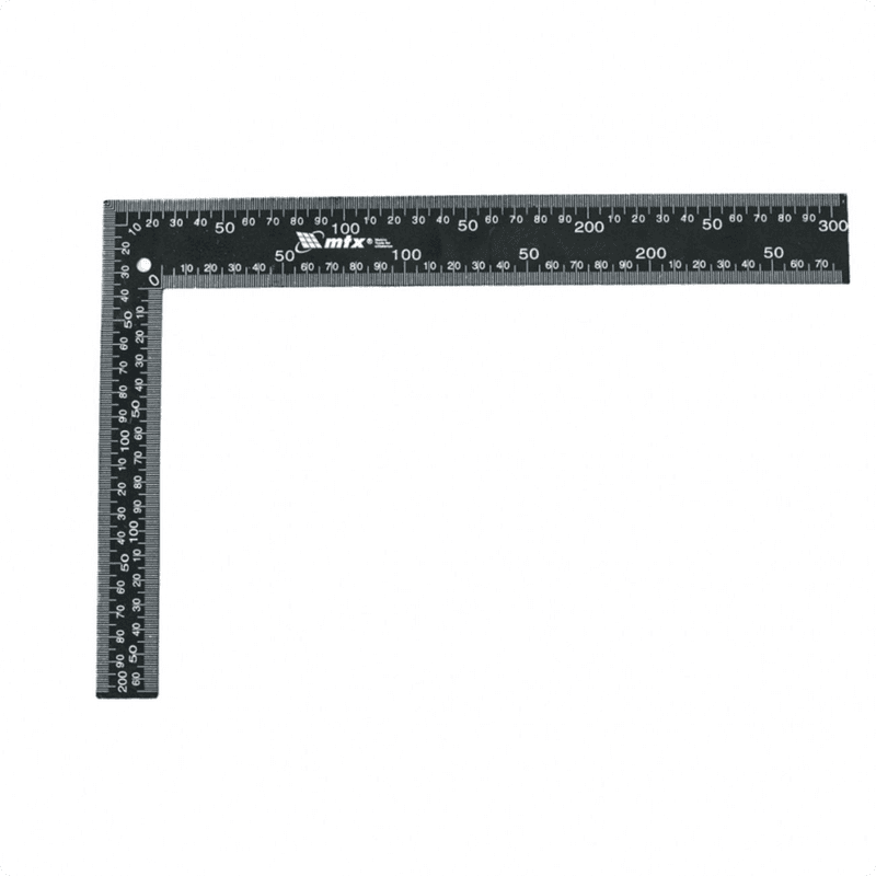 Esquadro de Aço Carbono 12" - 300mm Para Medições Mtx