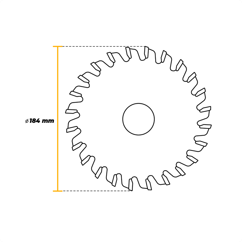 Disco de Serra Circular 184mm Com 24 Dentes Para Madeira - Bosch