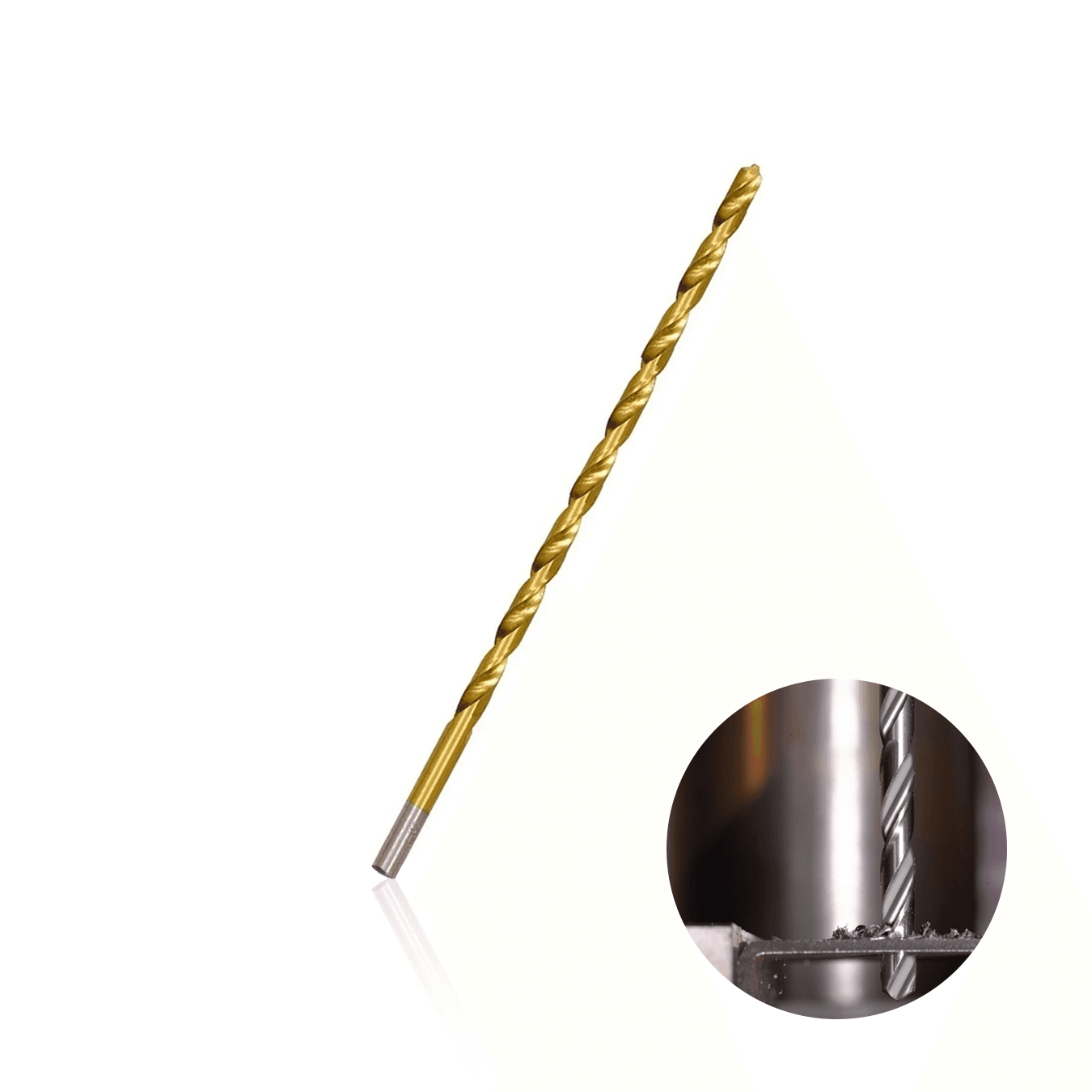 Broca Longa de 3 X 300 Mm Em Aço Rápido Revestido de Titânio Para Metal Ctc-02003300 Ctpohr
