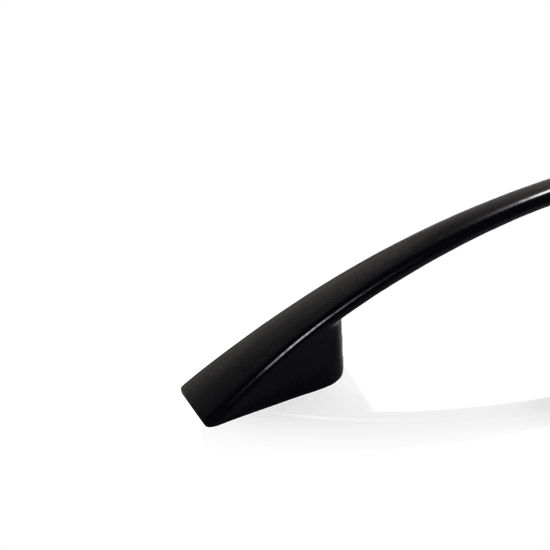 Puxador Arco Preto Acetinado Furação 128 Mm