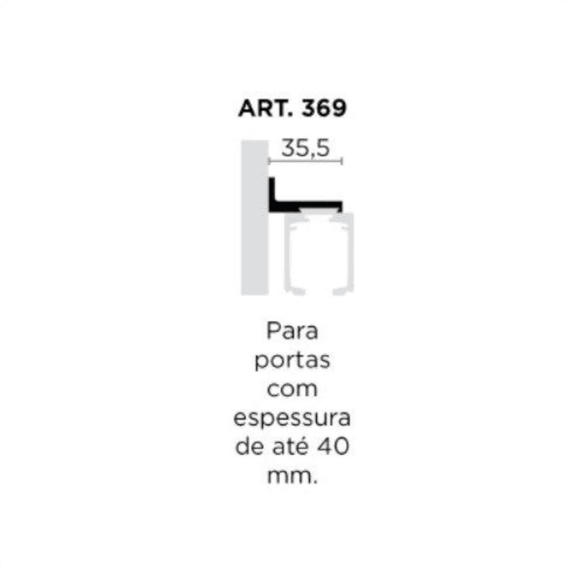 Suporte Art 369 40mm Para Trilho Rm003 Rometal