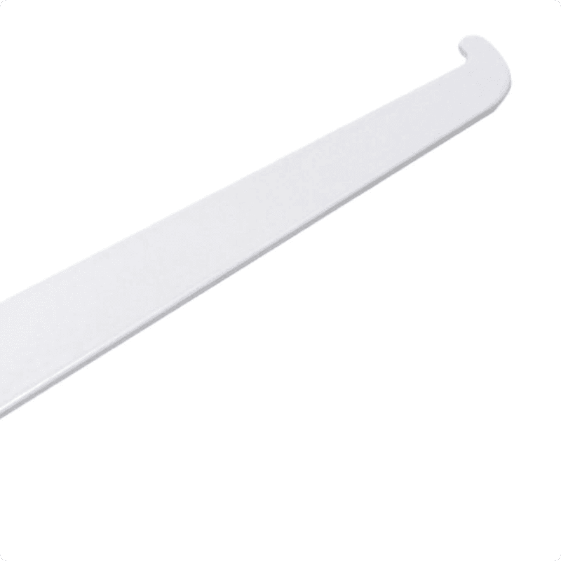 Suporte Branco de 20 Cm Sem Aba Para Trilho Cremalheira