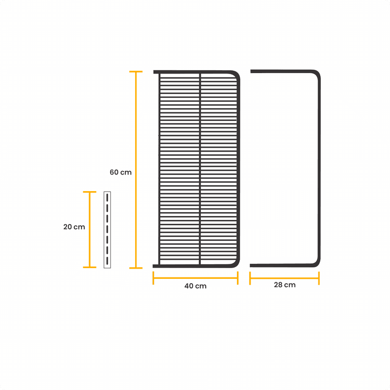 Kit Organizador Modular Aramada Multiuso Branco Com Cabideiro Mo0078