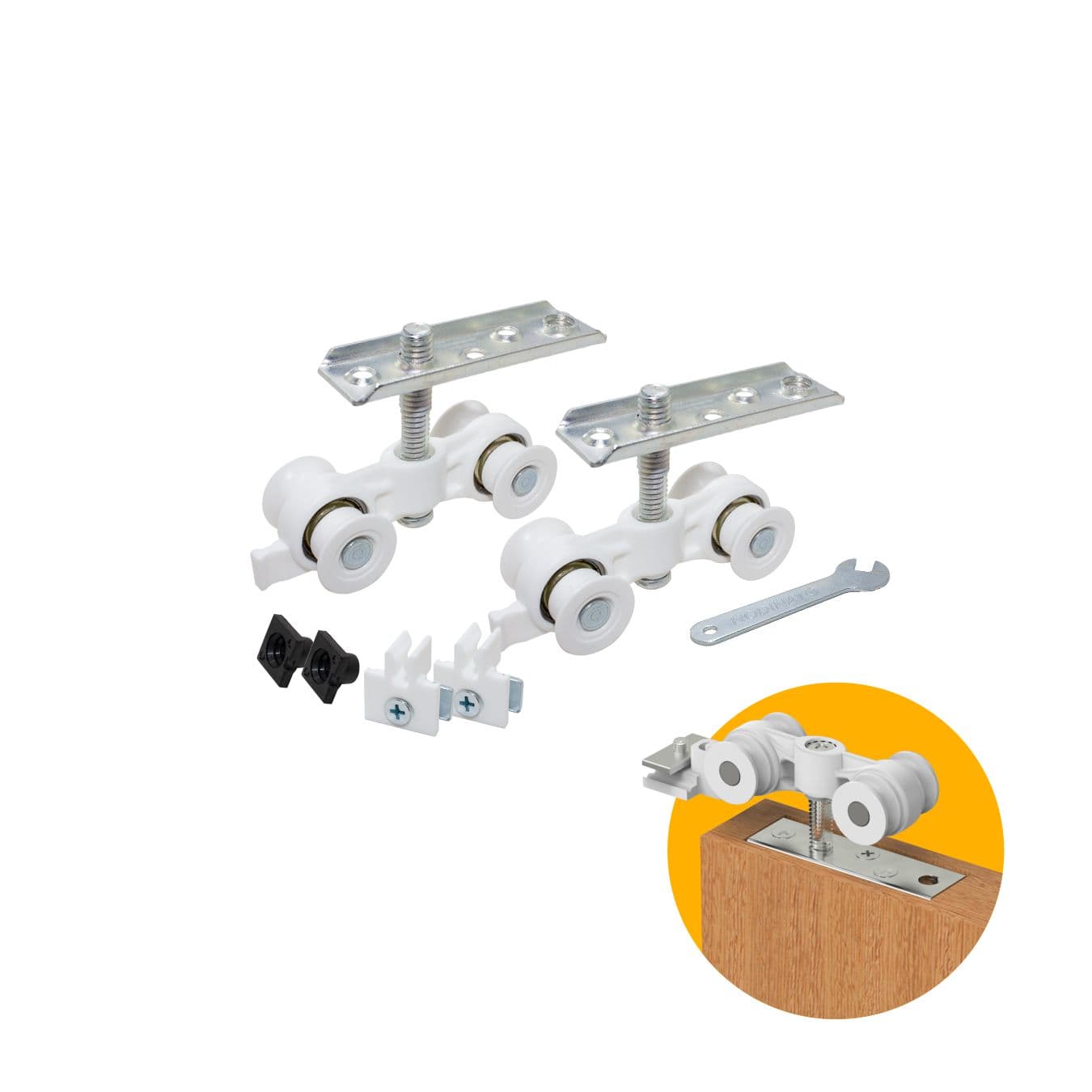 Kit Porta Evolution Para Porta de Correr 40kg