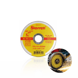 Disco de Corte 4.1/2 Pol. Para Aço Inox - Starrett-dac115-14