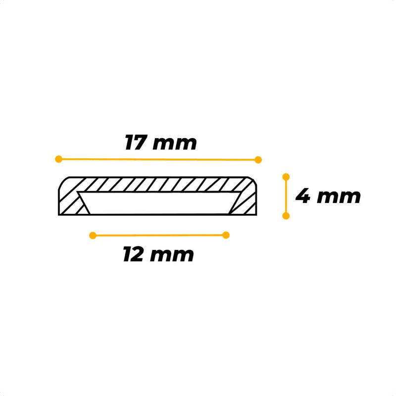 Tampinha Para Parafuso Clp Cor Mel - 100 Unidades