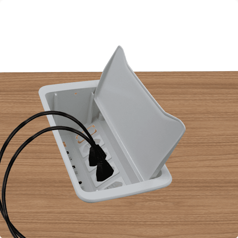 Tomada Para Mesa E Painel 6 Modulo 20a E 4 Conector Cat5e Branco