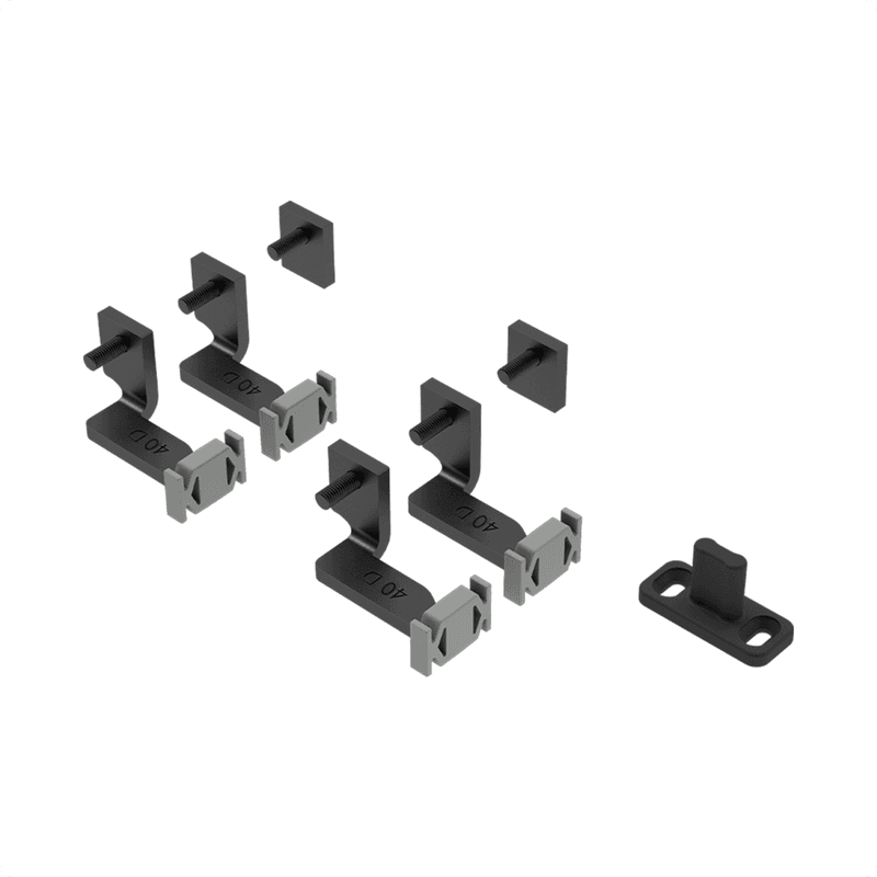 Sistema Guia Sequenziato Lado Direito Para 3 Portas de 40mm Rometal