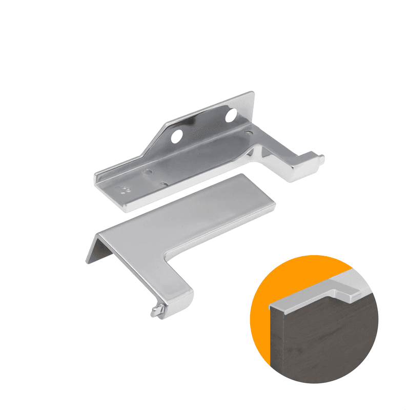 Ponteira Para Puxador Facetato Cromado de 15mm Pe183 Rometal