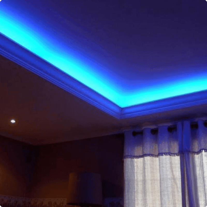 Fita de Led Azul 5 Metros Com Silicone 3528