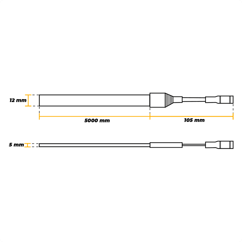 Fita de Led Neon Branco Quente 3000k 5 Mt 2835