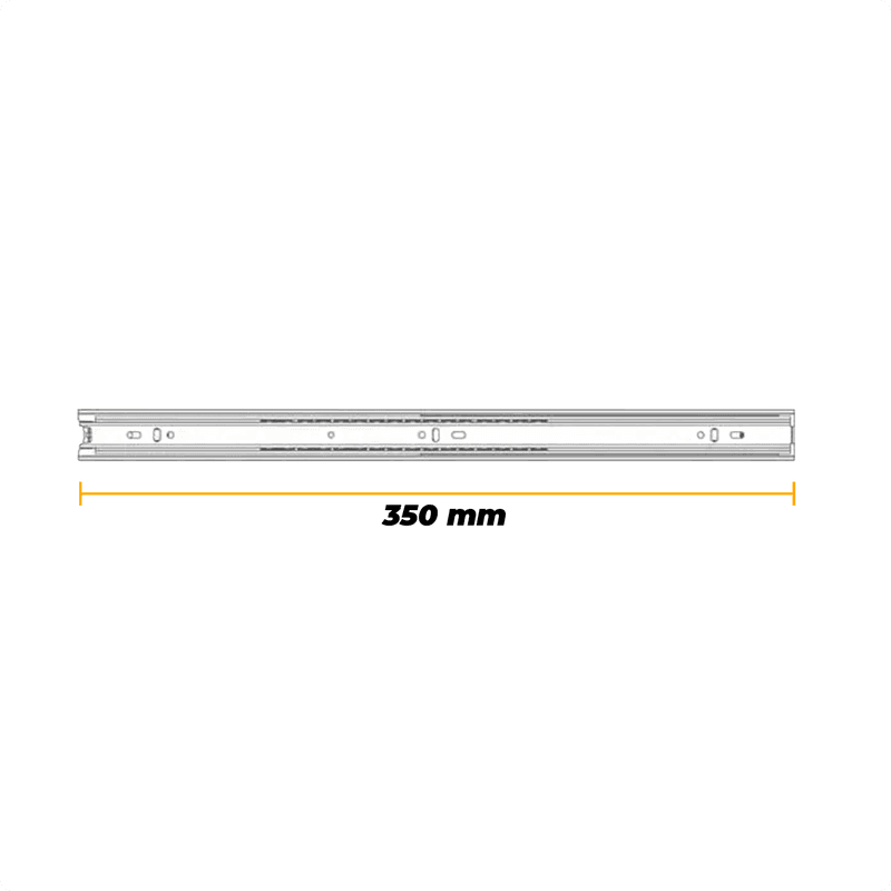 Corrediça Trilho Telescópica de 35 Cm H35 Light 30kg Mk