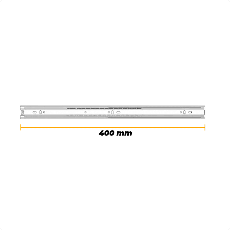 Corrediça Trilho Telescópica de 40 Cm H35 Light 30kg Mk