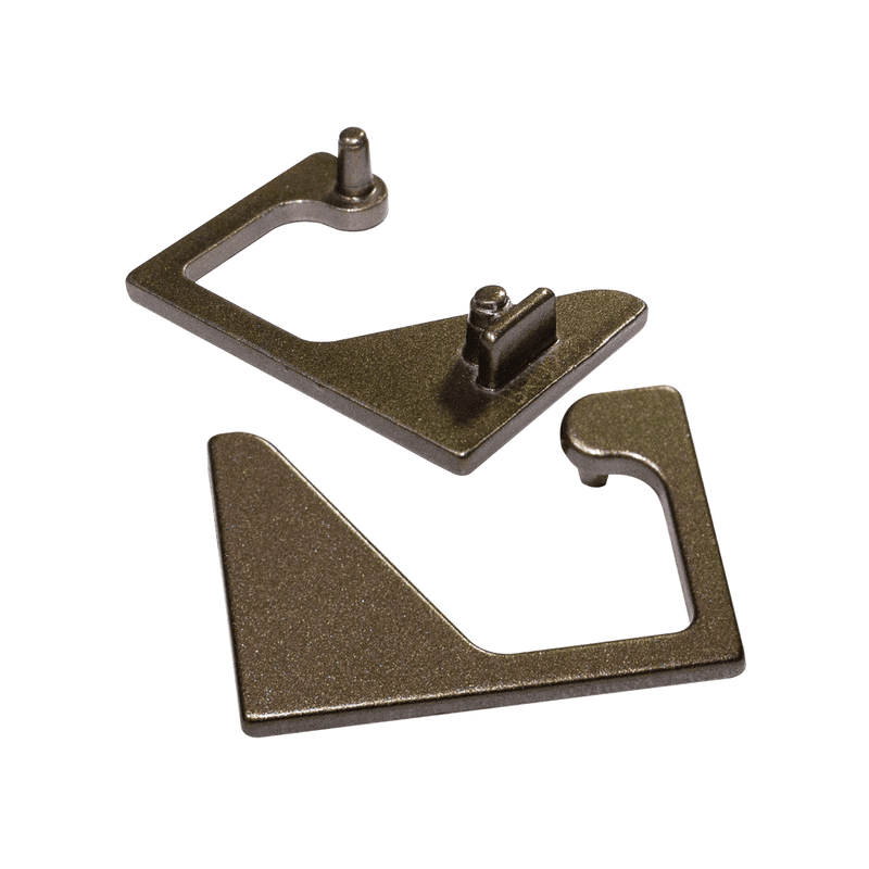 Ponteira Para Puxador Collegato Bronze de 18 X 30 Mm 0258 Dmt