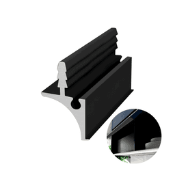 Perfil Puxador Na Cor Preto de 18mm Rm250 Rometal