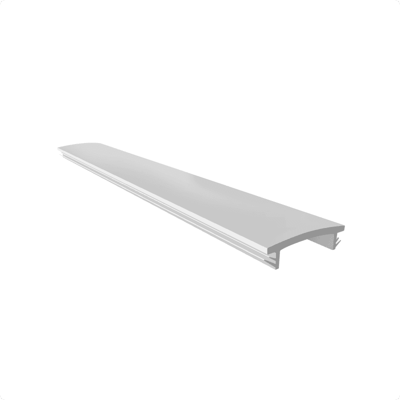 Perfil Difusor Led Para Perfil Cintre Em Branco Leitoso de 3000mm Df001 Rometal