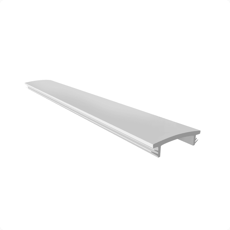 Perfil Difusor Led Para Perfil Cintre Em Branco Leitoso de 3000mm Df001 Rometal