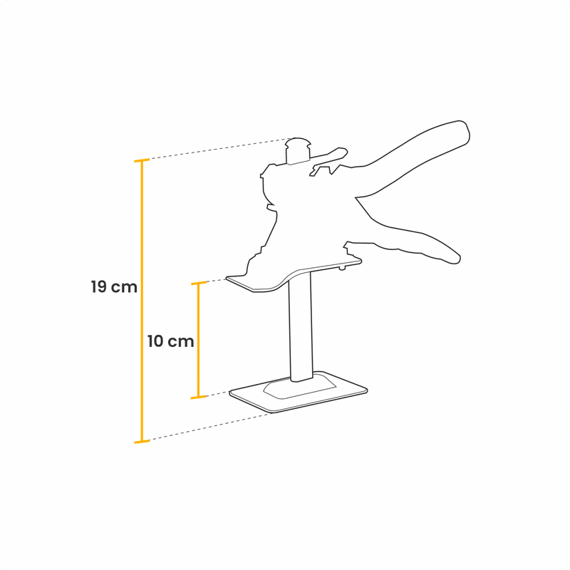 Suporte Telescópico de 10 Cm Levantador Manual de Móveis Sim Ferragens