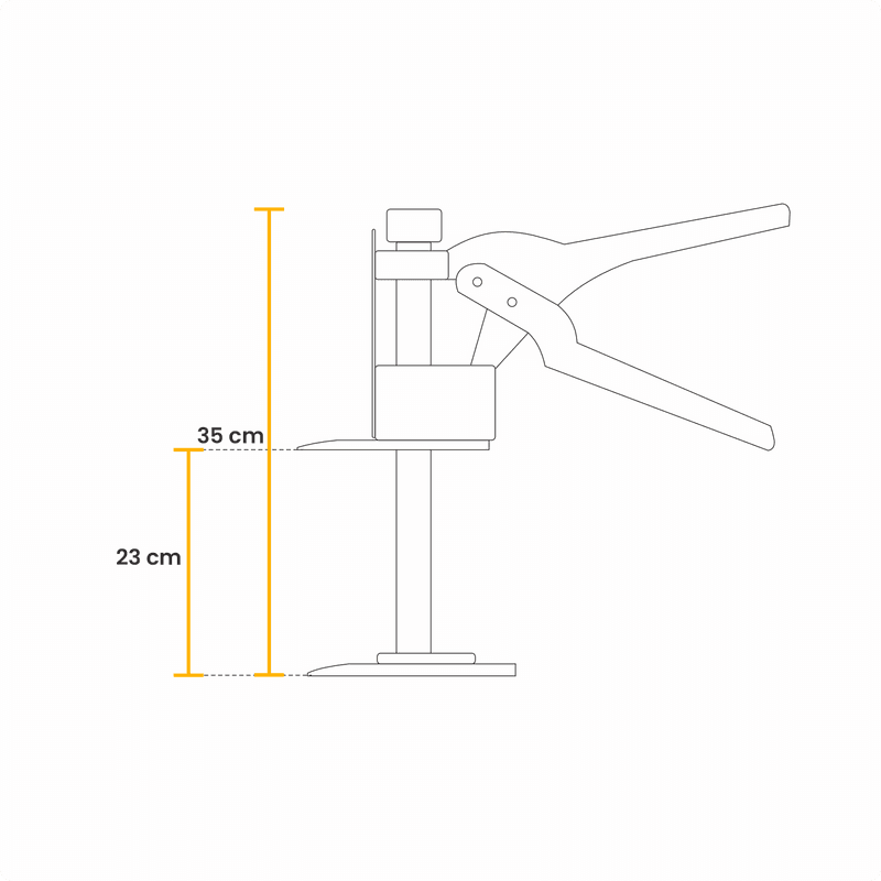 Suporte Telescópico de 23 Cm Levantador Manual de Móveis Sim Ferragens