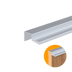 Perfil Puxador Em Alumínio Anodizado Para Mdf de 15 Mm 4023 Dmt