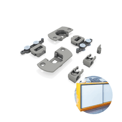 Kit Sistema Multi Basic Para Porta de Balcão E Aéreo Para 3 Portas Rometal