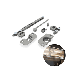 Kit Sistema Multi Stardard Para Porta de Balcão E Aéreo (12 A 20 Kg) Para 2 Portas Rometal