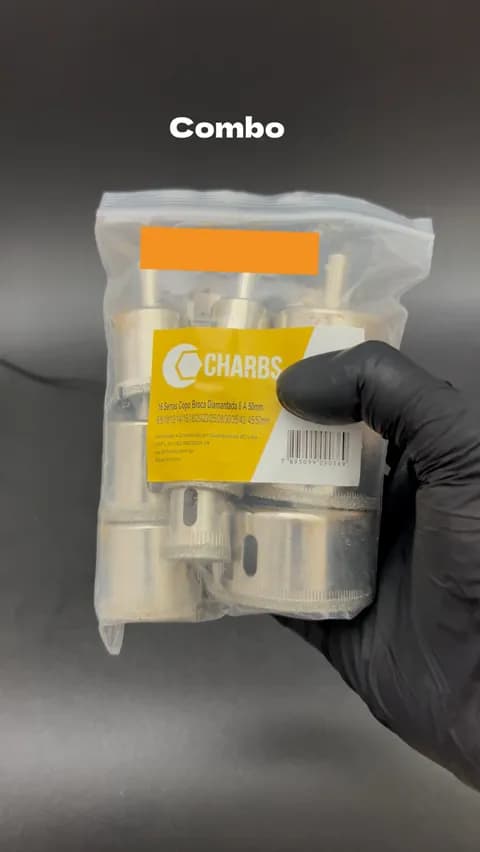 Serras Copo Broca Diamantada | 16 Peças de 6 A 50mm | Charbs