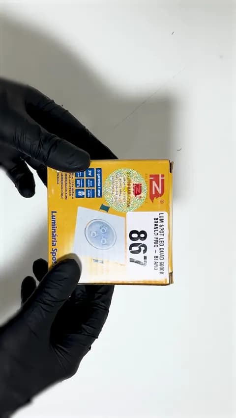 Imagem 5 do Luminária Spot Led Direcionável Quadrada de Embutir 6000k Branco Frio 3w Beard