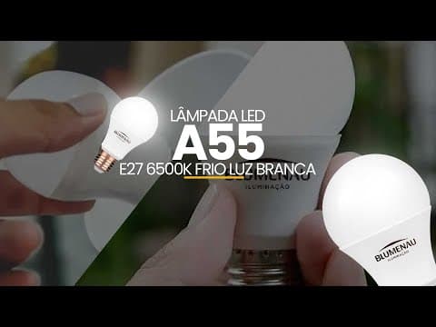 Imagem 5 do Lâmpada Led A55 E27 6500k Frio Luz Branca de 6w 540lm Bivolt Blumenau