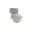 Rodizio Ou Rodinha Para Berço "u" 15 Mm Com Freio Branco Bigfer