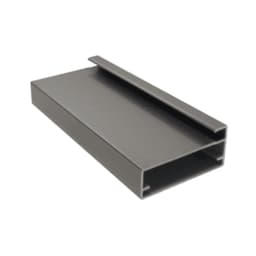 Perfil Montante Na Cor Inox Polido Para Vidro Rm059 Rometal